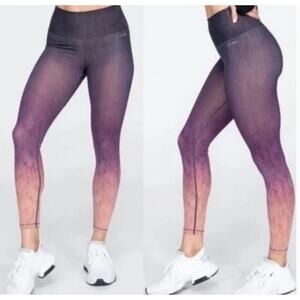 AR-33 Alpha High Waist Ombre Leggings Purple Pink Athletic Gymcore Size Small